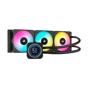 Corsair iCUE H150i RGB ELITE LCD XT Display 360mm Black Liquid CPU Cooler #CW-9060075-WW