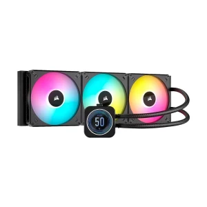 CORSAIR iCUE H170i RGB ELITE LCD XT Display 420mm Black Liquid CPU Cooler #CW-9060076-WW