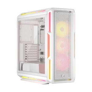 CORSAIR iCUE Link 5000T LX RGB White Mesh Mid Tower E-ATX (Tempered Glass Side Window) Gaming Desktop Case