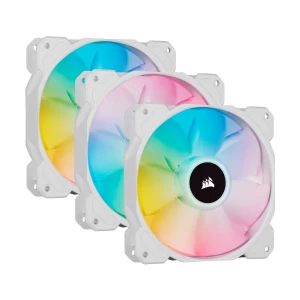 CORSAIR iCUE SP120 RGB ELITE White Triple Case Fan with Lighting Node CORE #CO-9050137-WW