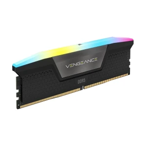CORSAIR Vengeance RGB 32GB DDR5 5200MHz CL40 Black Heatsink Desktop RAM #CMH64GX5M2B5200C40 (Bundle with PC)