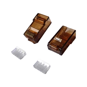 D-Link Cat-6 Brown/Coffee 2 Part RJ45 Connector (100 units) #NPG-C61BRO502-100