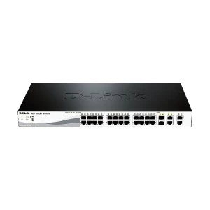 D-Link DES-1210-28P 24 Port PoE with 2 Port Gigabit & 2 Port SFP PoE Fast Ethernet Smart Managed Switch
