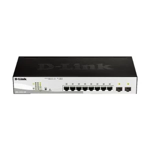 D-Link DGS-1210-10P Gigabit 10-Port (8 PoE & 2 Gigabit SFP) Smart Managed PoE Switch