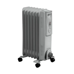 Daewoo HEA1130GE Grey 1500W Oil Filled Radiator Room Heater