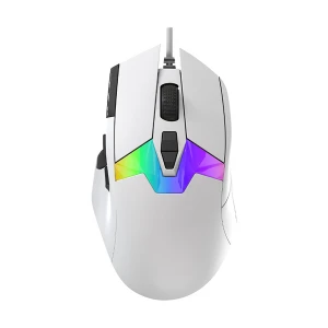 Dareu A980 RGB Wired White Gaming Mouse With 8KHz TFT Color Display