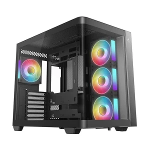 Deepcool CG380U 3F Mid Tower Black Micro-ATX Gaming Desktop Case