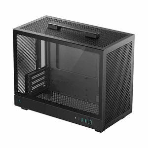 DeepCool CH160 PLUS Ultra Portable Mini Tower Black Micro-ATX Desktop Case