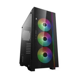 DeepCool MATREXX 55 V3 ADD-RGB 3F Mid Tower Black Tempered Glass ATX Gaming Casing #DP-ATX-MATREXX55V3-AR-3F