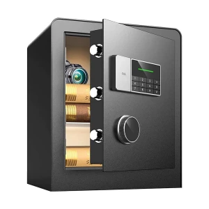 Deli ET551 Black Digital Safe Box (Key & Password)