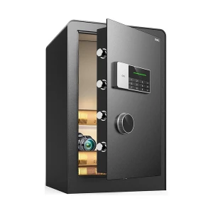 Deli ET552 Black Digital Safe Box (Key & Password)