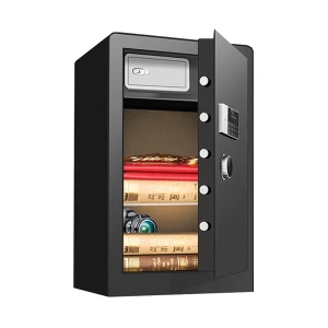 Deli ET553 Black Digital Safe Box (Key & Password)