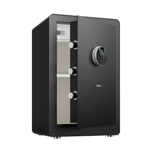 Deli ET632 Black Digital Safe Box (Key, Password & Fingerprint)
