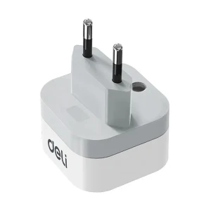 Deli ET738EU 1 holes White Conventional Adapter (EU)