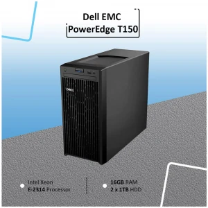 Dell EMC PowerEdge T150 16GB DDR4 RAM Intel Xeon E-2314 Tower Server