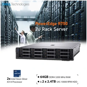 Dell PowerEdge R750 2x Intel Xeon Silver 4314 2U Rack Server
