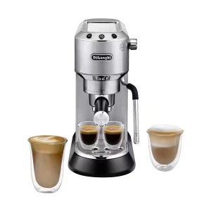 DeLonghi Dedica Arte Metal Silver Pump Espresso Coffee Maker #EC885.M