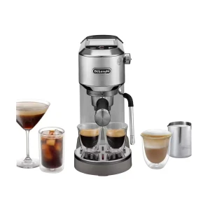 DeLonghi Dedica Duo Metal Manual Coffee Machine #EC890.M