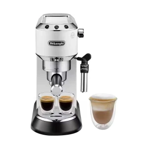 DeLonghi EC685 White Dedica Pump Espresso Coffee Maker #EC685.W