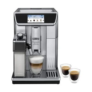 DeLonghi PrimaDonna Elite Metal Silver Super Automatic Coffee Machine #ECAM650.85.MS