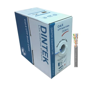 DINTEK Cat-6 UTP, 305 Meter, Gray Network Cable #1101-04004CH (23AWG)