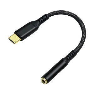 DTECH DCH-2930 Type-C Male to 3.5mm Female Black Converter #DCH-2930
