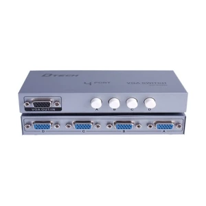 Dtech DT-7034 VGA Female to Female Gray Switcher #4 In 1 Out
