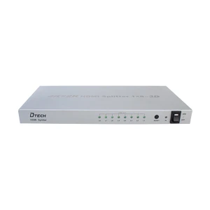 DTECH DT-7148 HDMI Female to Female Gray Splitter #DT-7148 (1 in 8 out)