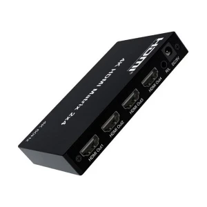 DTECH DT-7224W HDMI Female to Female Black Matrix Switcher #2 In 4 Out, (4K)