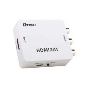 DTECH HDMI Female to RCA Female, Grey AV Converter #DT-6524