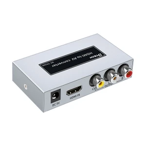 DTECH HDMI Male to 3 RCA (CVBS) Female Silver Converter #DT-7019A