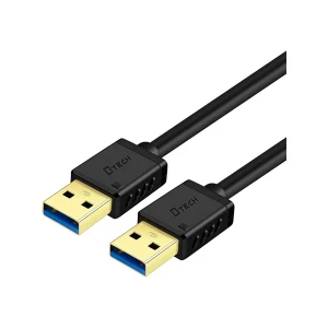 Dtech USB Male to Male, 1.5 Meter, Black Extension Cable # DT-CU0301