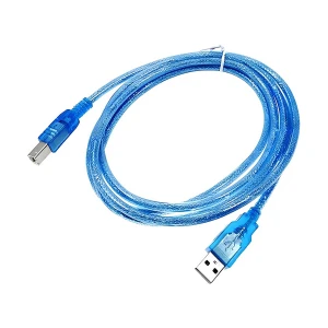 Dtech USB Type-A Male to Type-B Male, 5 Meter, Blue Printer Cable # DT-CU0097