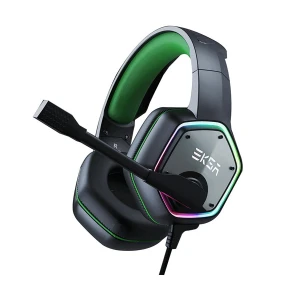 EKSA E1000 RGB Green Wired Over-Ear Gaming Headphone