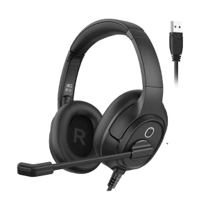 EKSA H2 Black Wired Over-Ear Headphone