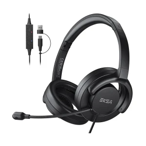 EKSA H27 Black Wired Over-Ear Headphone