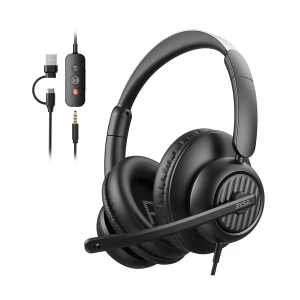 EKSA H8 Black Wired Over-Ear Headphone
