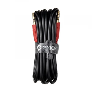 EMEET DC200 3.5mm Male to Male, 3 Meter, Black & Red Audio Cable