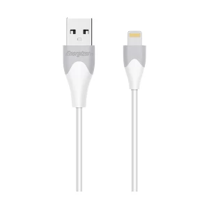 Energizer USB Male to Lightning, 1.2 Meter, White Charging & Data Cable #C610LGWH
