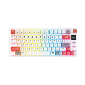 Fantech Atom Pro79 MK917 Tri Mode RGB (Blue Switch) White Mechanical Gaming Keyboard