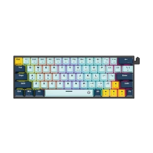Fantech Atom63 MK874v2 Wired Hot Swap (Red Switch) Sky Blue Mizu Series Mechanical Gaming Keyboard