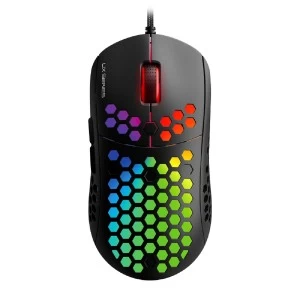 Fantech Hive UX2 Wired Macro Programmable Honeycomb RGB Black Gaming Mouse