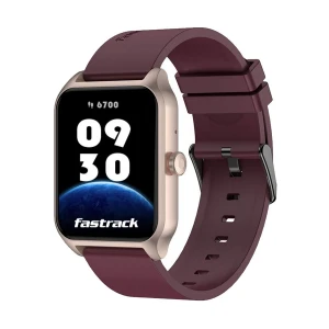 Fastrack Reflex Rave FX Wine Red Bluetooth Calling Smart Watch #1Y