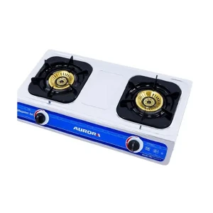Fiesta 2-5318CS Silver Dual Burner Gas Stove