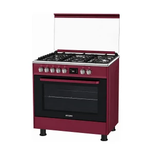 Fiesta FE96G5-SAD 105L Maroon-Red Gas Oven with 5 Burner