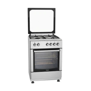 Fiesta FO66G4-S 65L Silver Gas Oven with 4 Burner