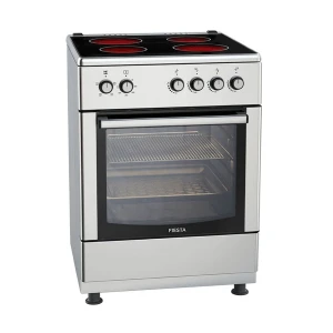 Fiesta FV 66E4 S 65L Silver Electric Oven with 4 Zones Hob #FV66E4-S