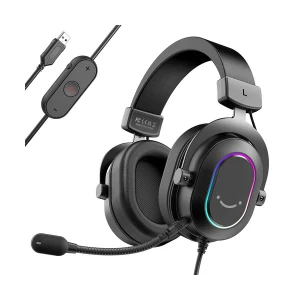 FIFINE AmpliGame H6 RGB Wired Black Over-Ear Gaming Headphone