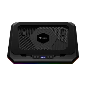 GAMDIAS AETHER P1 PRO RGB Black Laptop Cooler with LCD Screen
