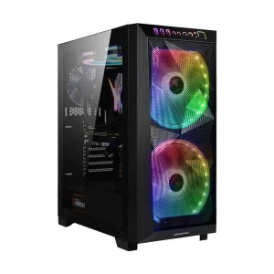 GAMDIAS Apollo M1 Elite Mesh Mid Tower ATX Black (Tempered Glass) Gaming Desktop Case